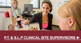 PT & SLP Clinical Site Supervisors Button