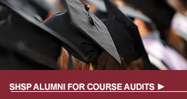 SHSP Alumni for Course Audits button