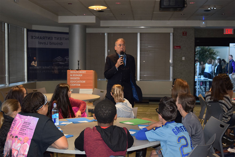 Dr. Halperin Speaks at Human Rights Institute for Middle School Student Leaders