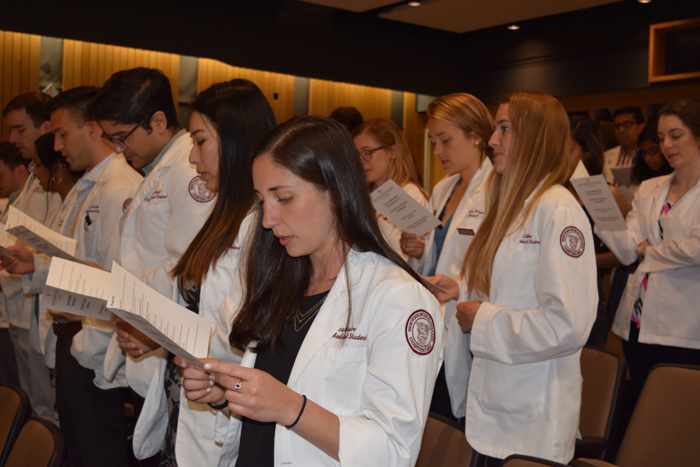 School of Medicine Gold Humanism Honor Society Student Clinician Ceremony