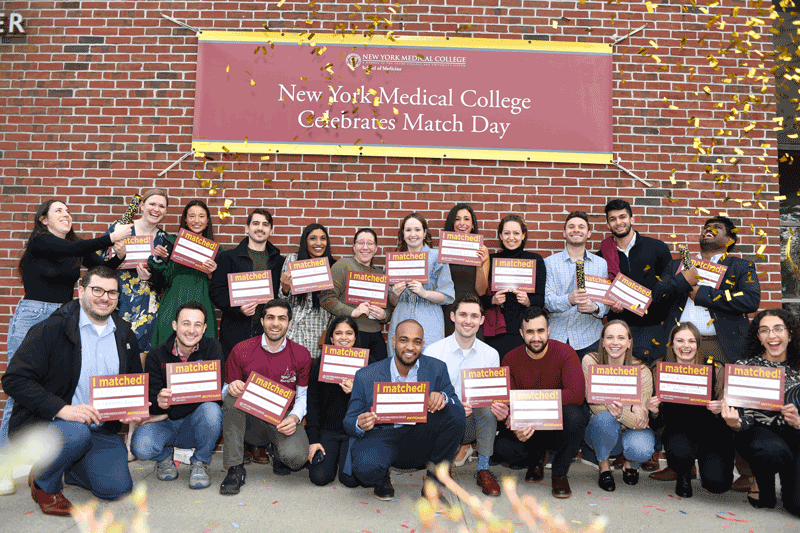 School of Medicine Class of 2023 celebrating Match Day.