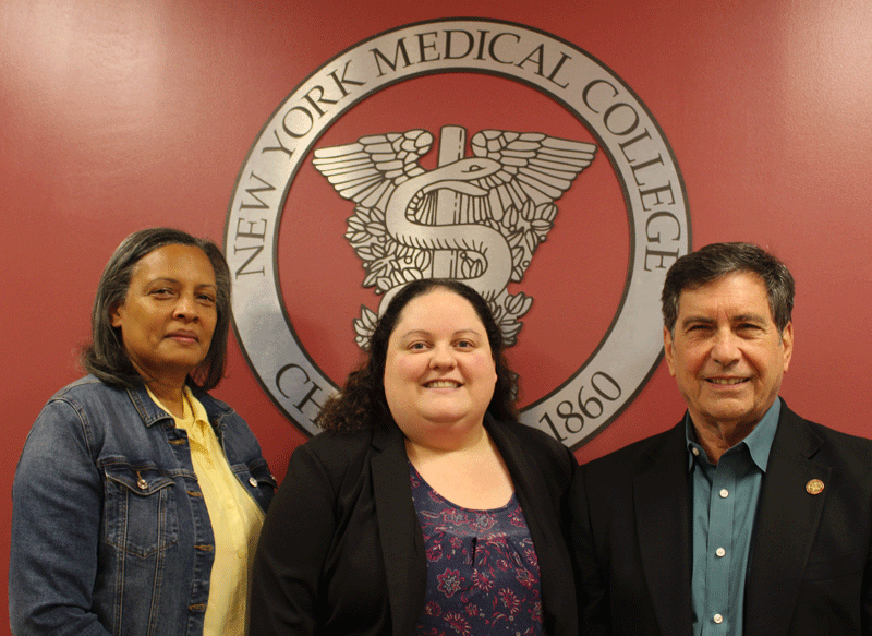 From left: Dominga Hidalgo, Ashley Ruszczyk and Anthony M. Sozzo, M.A., M.S.Ed.