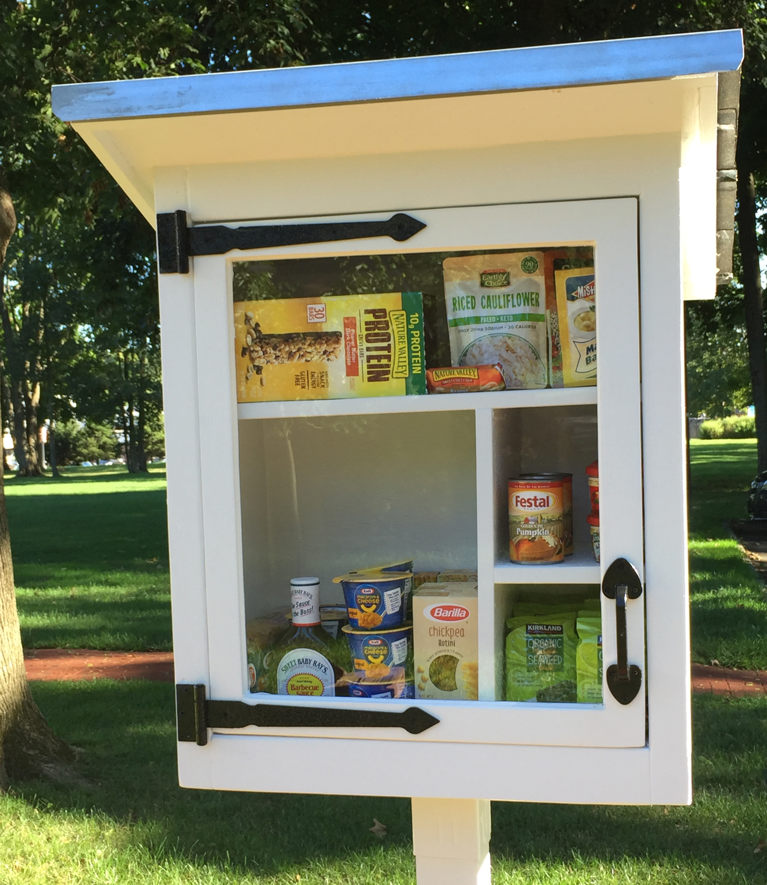 Food Pantry Box with food inside
<br />