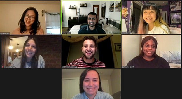 GSA Members within a Zoom Meeting Screenshot of Participants
<br />