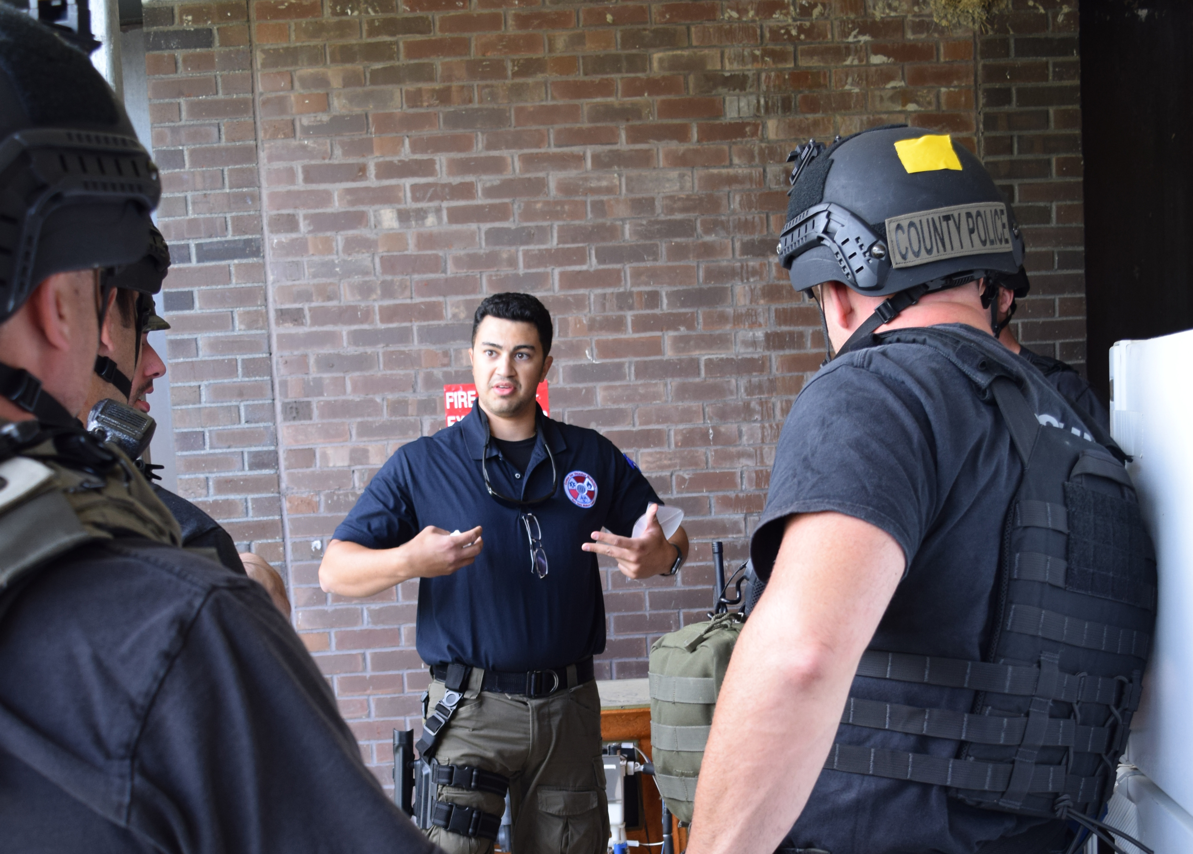 NYMC Center for Disaster Medicine training.