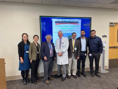 Yaya Chu, Ph.D., assistant professor of pediatrics, Division of Pediatric Hematology, Oncology, and Stem Cell Transplantation (best translational research); Yanling Liao, Ph.D., assistant professor of pediatrics, Division of Pediatric Hematology, Oncology, and Stem Cell Transplantation (best basic research); Dr. Cairo; &nbsp;Michael H. Gewitz, M.D., professor of pediatrics and vice chair of the Department of Pediatrics; Sankaran Krishnan, M.D., M.P.H., associate professor of pediatrics; Shyall Bhela, M.D., assistant professor of pediatrics, Division of Pediatric Pediatric Pulmonology (best clinical research); and Edo Schaefer, M.D.,&nbsp;assistant professor of pediatrics, Division of Pediatric Hematology, Oncology, and Stem Cell Transplantation (best clinical research).