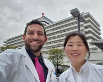 Patrick Kennedy, M.D. '20 and Lillian Chau, SOM Class of 2021