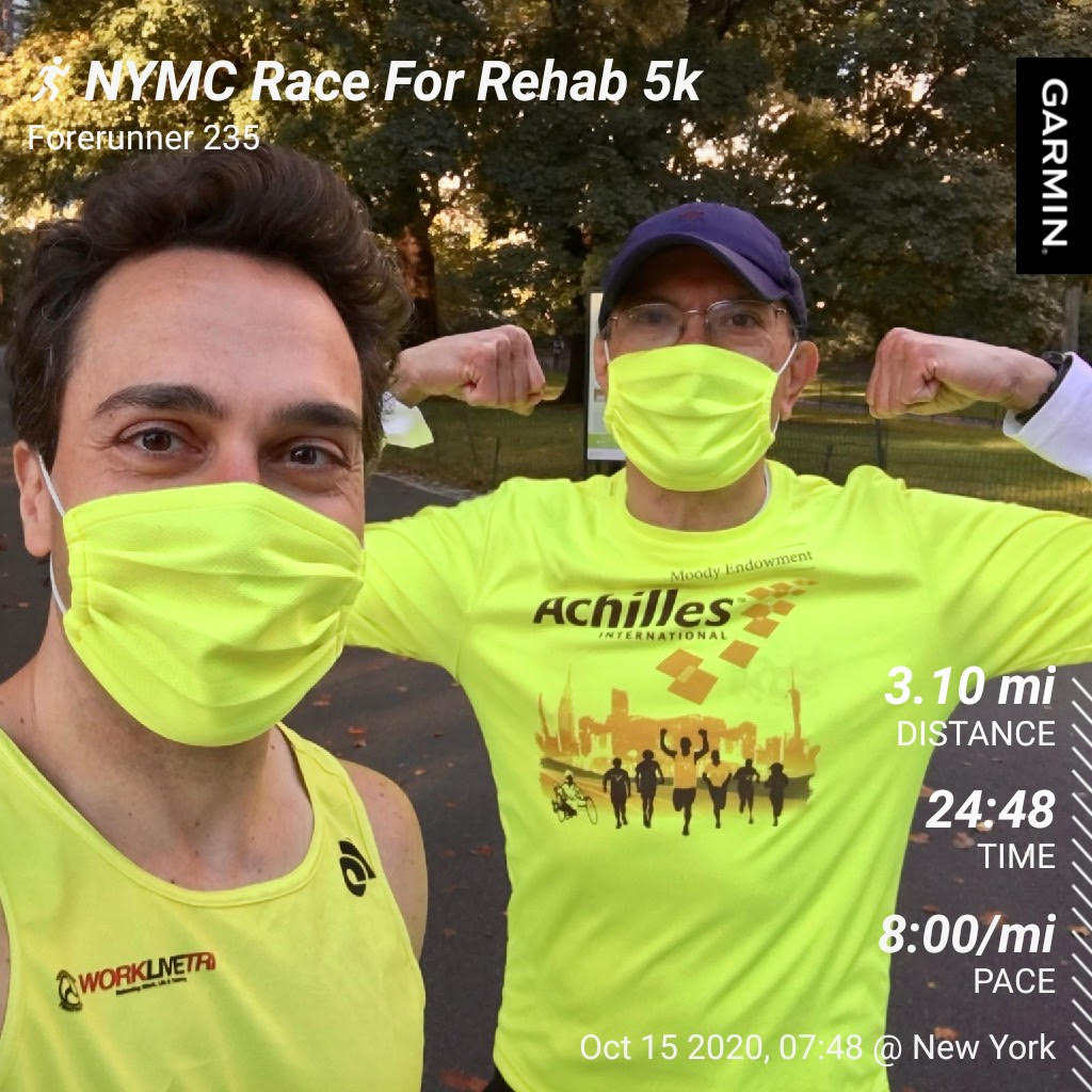  Race for Rehab Participants Take Photo While Wearing Masks