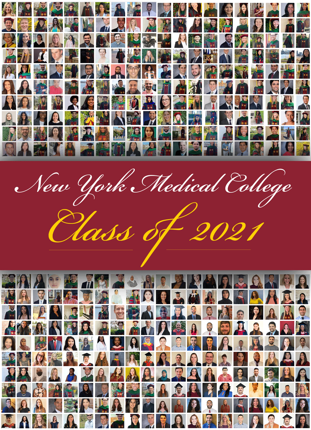 Class of 2021 Commencement Collage yearbook-like front cover 