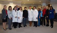 Photo: Michelle Rodriguez, fifth from left, with Touro Dental Health faculty, staff and administrators.