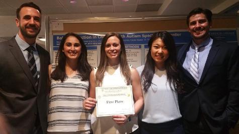 a group of student winners at SHSP Public Health Research Day 2018