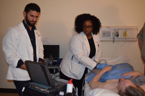 a group of medical students at an ultrasound training