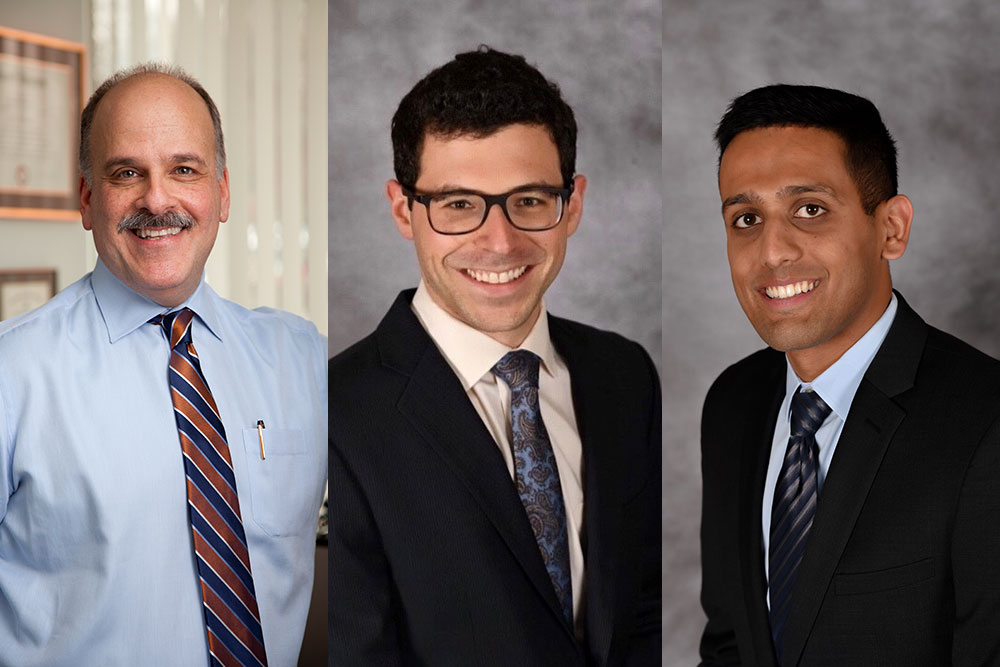 POTS Group Headshot: Marvin S. Medow, Ph.D., Kenneth Guber, and Shilpan Chokshi 