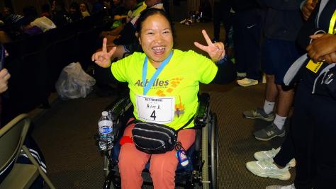 2023 Race for Rehab participant at the post-race awards ceremony